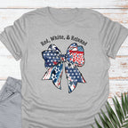 Red, White, Relaxed T-shirt - Life Is Wanderful Co.