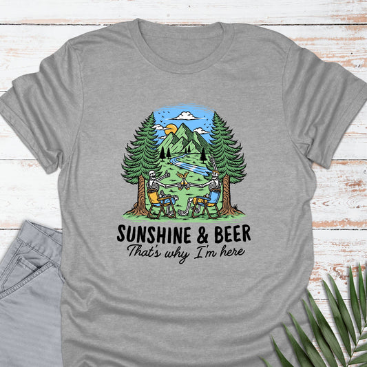 Sun & Beer @ Lake T-shirt