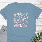 Preppy Beach Life T-shirt - Life Is Wanderful Co.