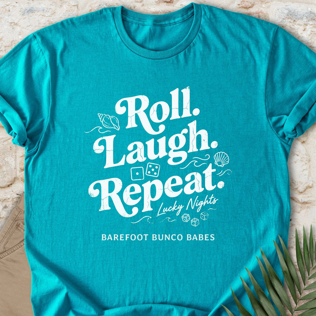 Roll Laugh Repeat (Distressed) T-shirt