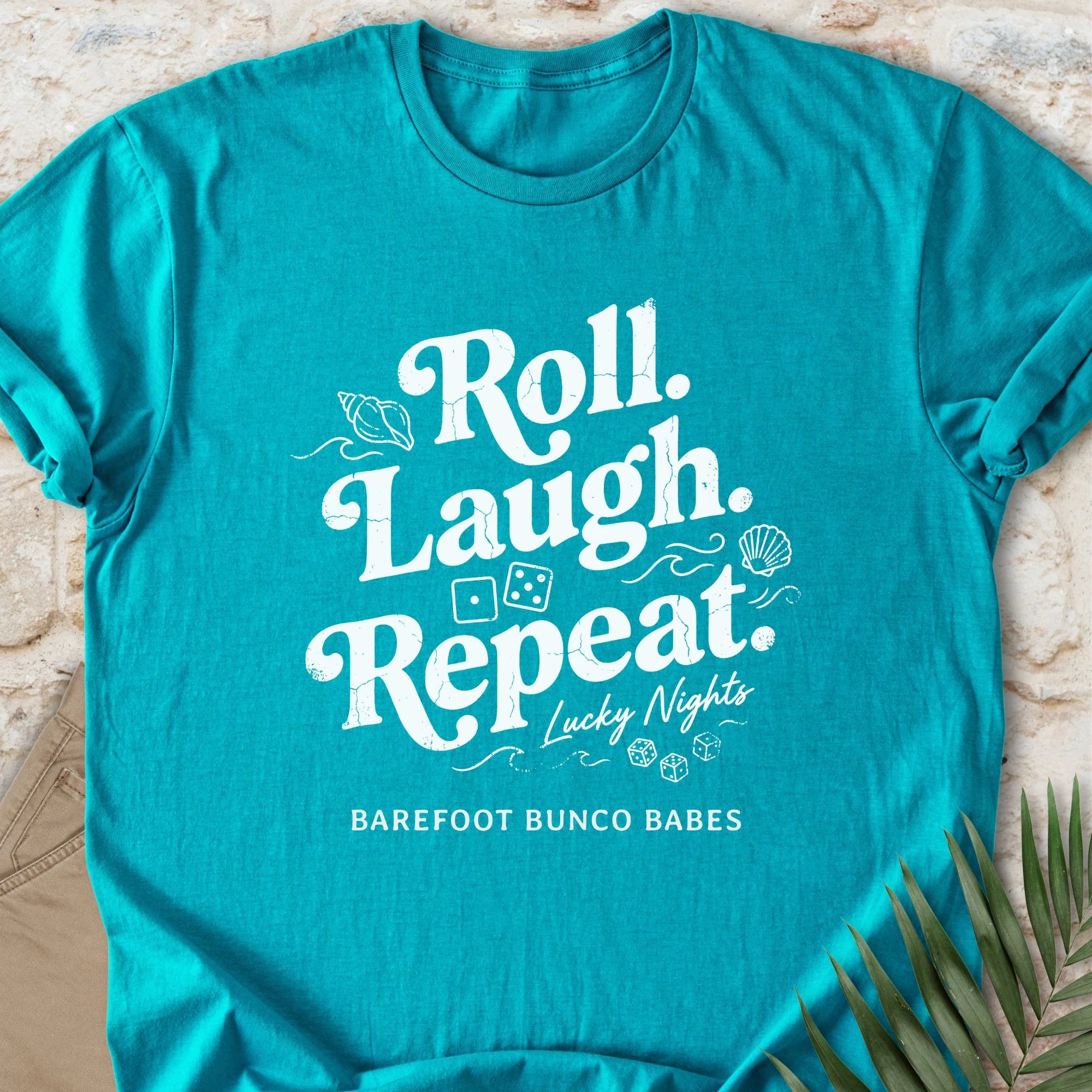 Roll Laugh Repeat (Distressed) T-shirt