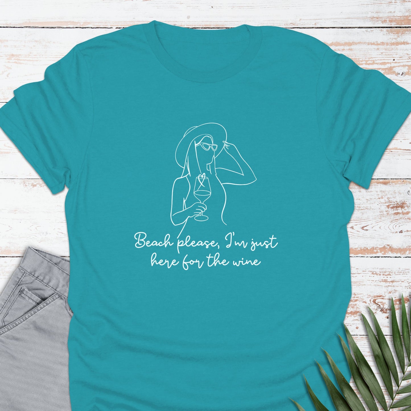 Here For The Wine T-shirt - Life Is Wanderful Co.