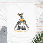 Beer & Sunshine T-shirt - Life Is Wanderful Co.