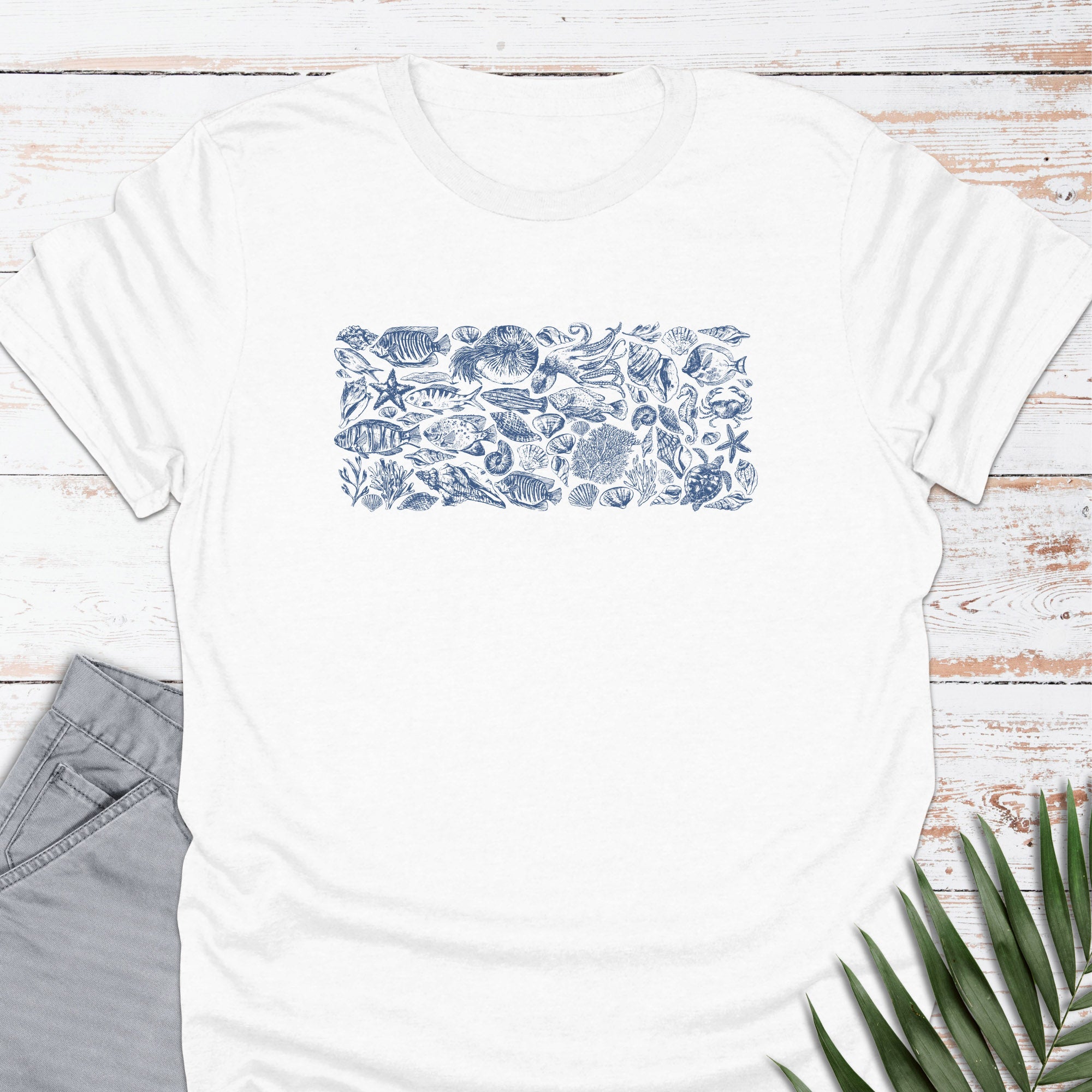 Sea Etching T-shirt - Life Is Wanderful Co.