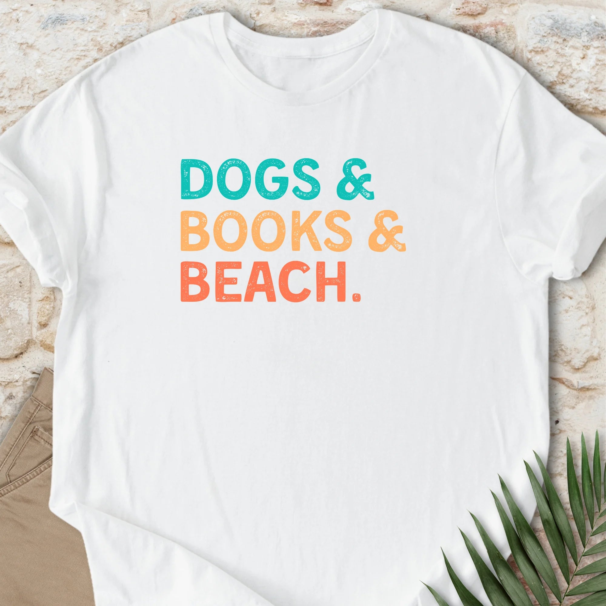 Pup & Books & Beach T-shirt