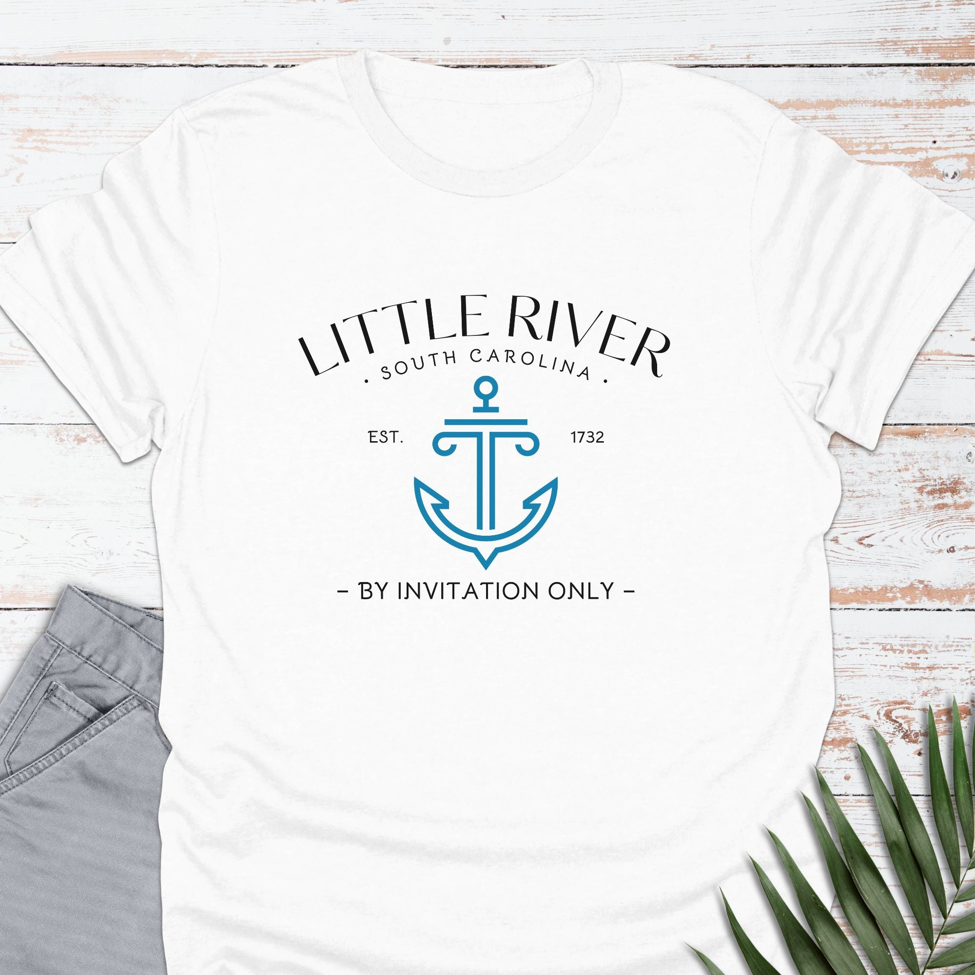 Little River, SC T-shirt, By Invitation Only - Life Is Wanderful Co.