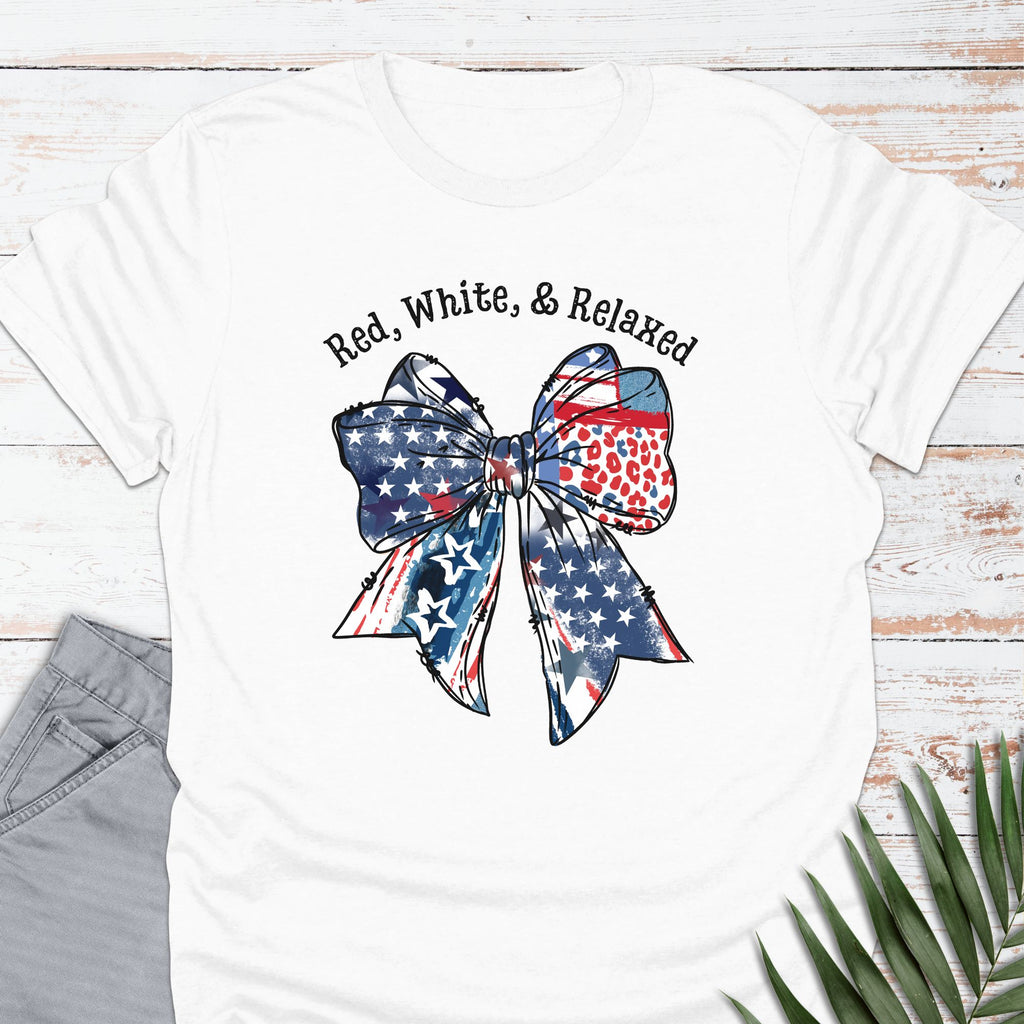 Red, White, Relaxed T-shirt - Life Is Wanderful Co.