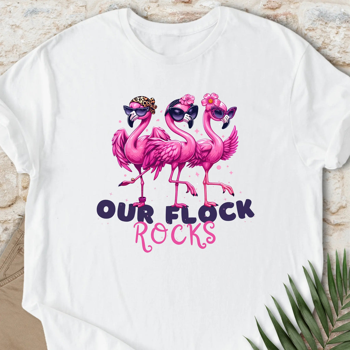 60 Flocking Rocks Our Flock Rocks T-Shirt | Funny Flamingo Group & Girls Trip Tee – Life ...