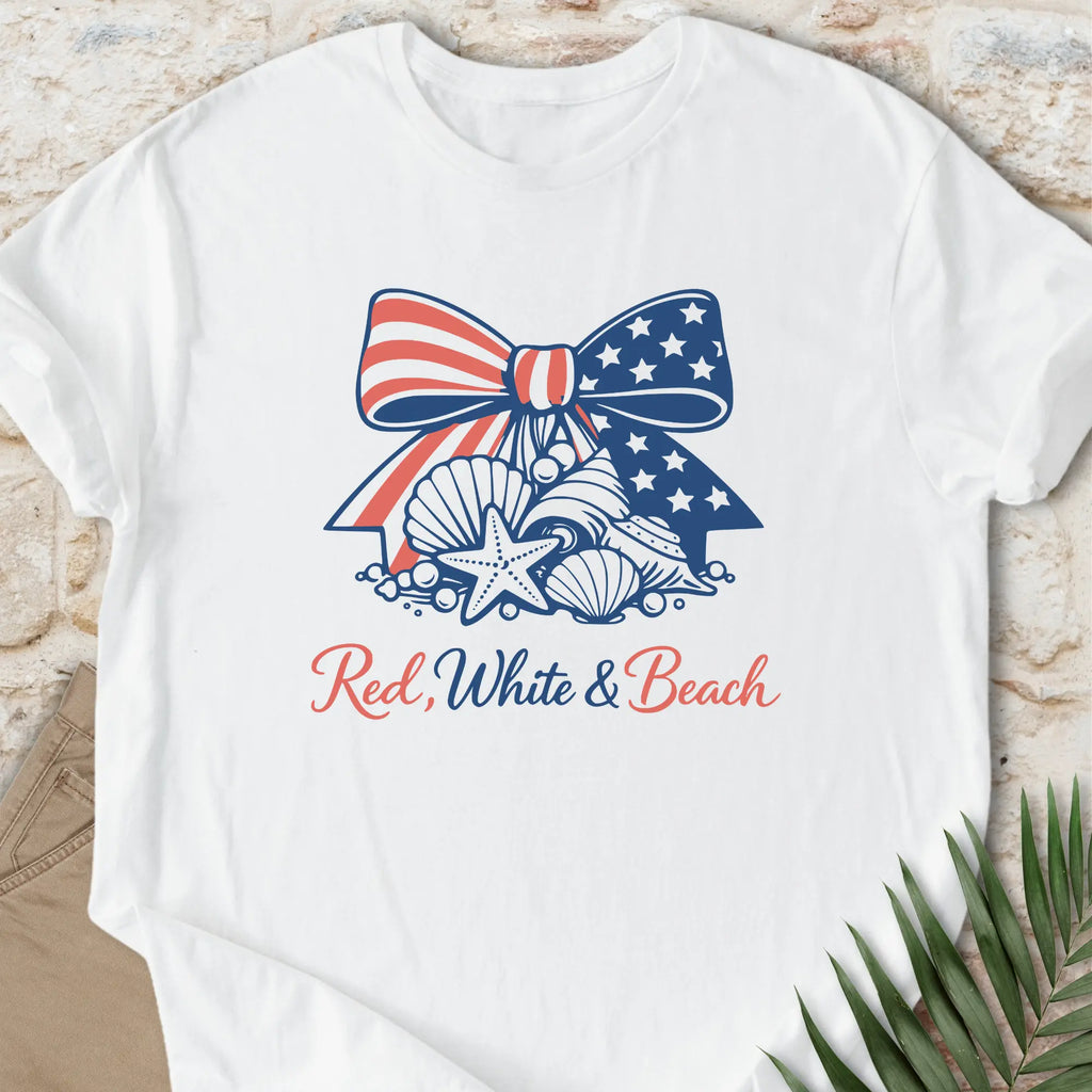 Red, White & Beach T-shirt